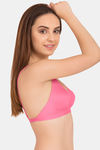 Tweens Double Layered Non-Wired Full Coverage T-Shirt Bra - Baby Pink — thumbnail 3